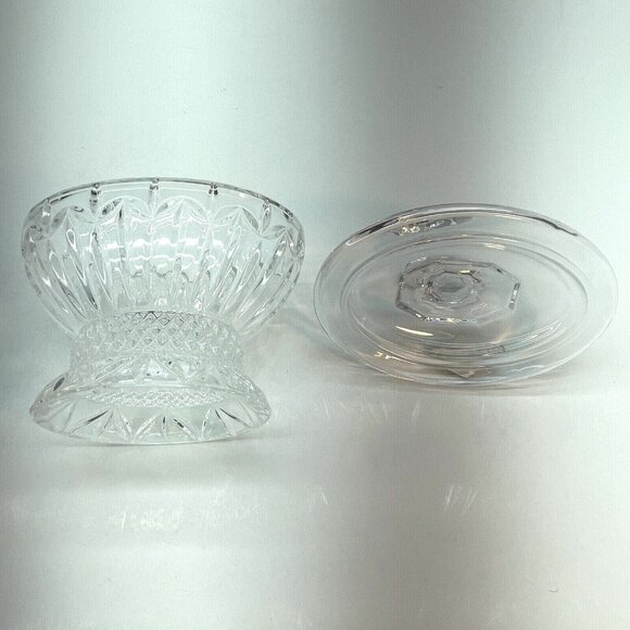 2PC Shannon Crystal OLIMPIA Creamer And Sugar Bowl w/Lid "Designs Of Ireland" - Picture 12 of 15